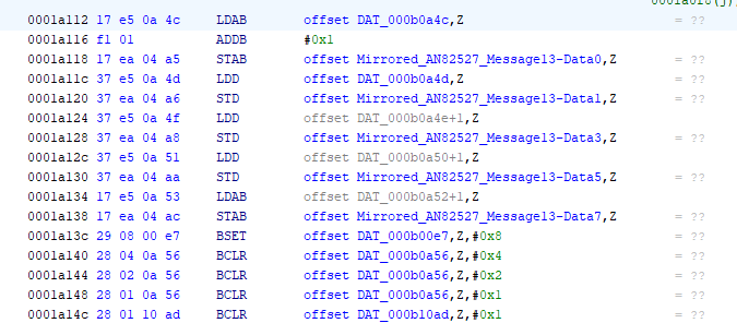 canbus code snapshot17